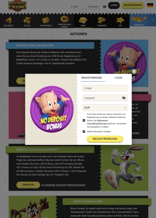 Beep Beep Casino Rejestracja